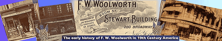 Early images of Woolworth's in the United States in the late 19th century