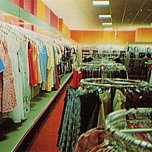 Bright 1970s colours in evidence at the re-opened Colchester store in the 1970s