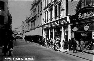 The F. W. Woolworth 3d and 6d Store in King Street, St Helier, pictured in happier times before the war.