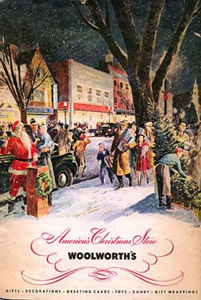 In marked contrast to the austerity and rationing encountered by customers of their European subsidiaries, the American F.W. Woolworth Co. treated customers to their first ever full-colour Christmas Catalogue in 1940.