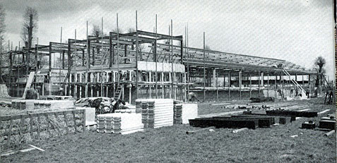 Construction of Pasold's first British factory at Langley on the border between Buckinghamshire and Berkshire. Although the Company's history often described it as the Ladybird factory from the outset, the reality is that this brand was invented during World War II and only appeared in the shops as Clothes Rationing was withdrawn from 1948 onwards