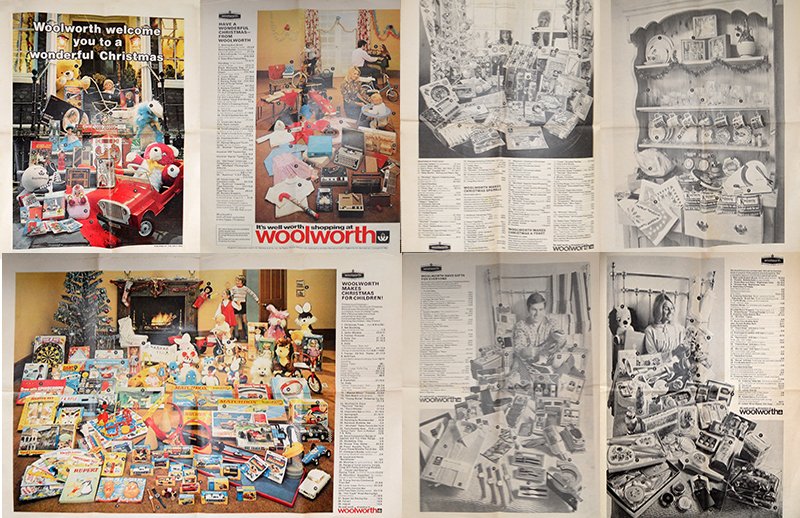 Woolworth UK's first modern Christmas Catalogue, an eight page insert which appeared in the Daily Mail in 1970