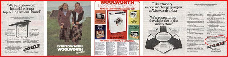 Woolworth became a big press advertiser during the 1970s, with a mixture of brand, product and corporate advertising - much of it linked to campaigns on ITV.