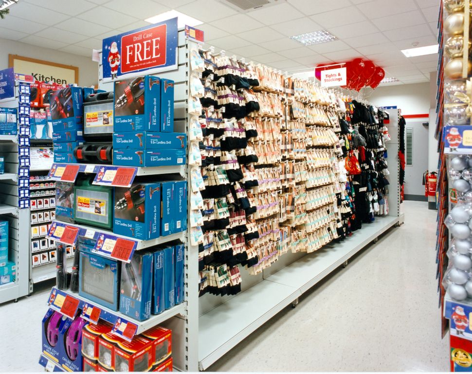 Hosiery, haberdashery and power tools on sale at Christmas 1999
