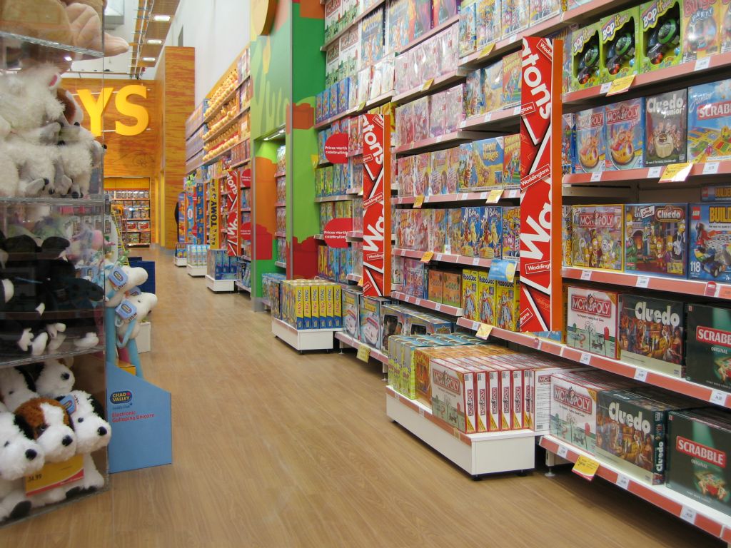 Display of Waddingtons Boxed Games - a Woolworths exclusive label - in the Bristol Hartcliffe Store (2005)