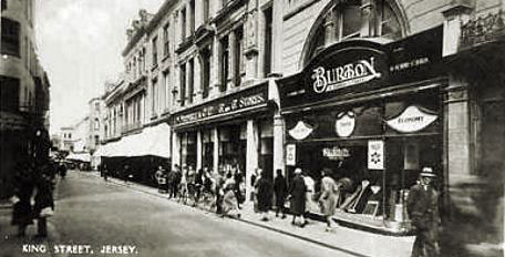 The F. W. Woolworth Threepenny and Sixpenny Stores in King Street, St Helier, Jersey, Channel Islands, which opened on 9th April 1921 and, after 78 years of exemplary service and exceptional profits, closed acrimoniously in the collapse of 2008