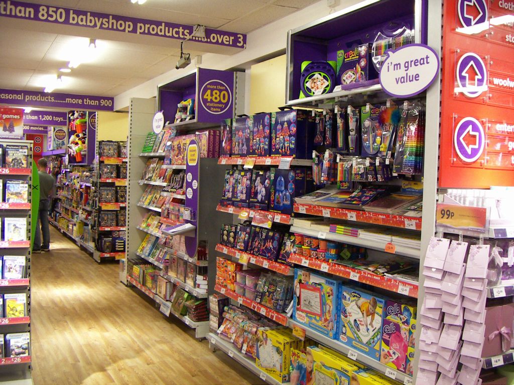 The fun learning was one of the successes of Woolworths' Kids and Celebrations Strategy. This is the display at Kingswood, Bristol in 2005
