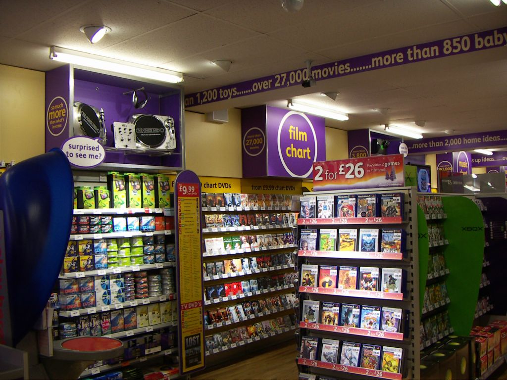 Despite its small size, the entertainment displays accounted for almost a quarter of the selling space in Woolworths Kingswood in 2005