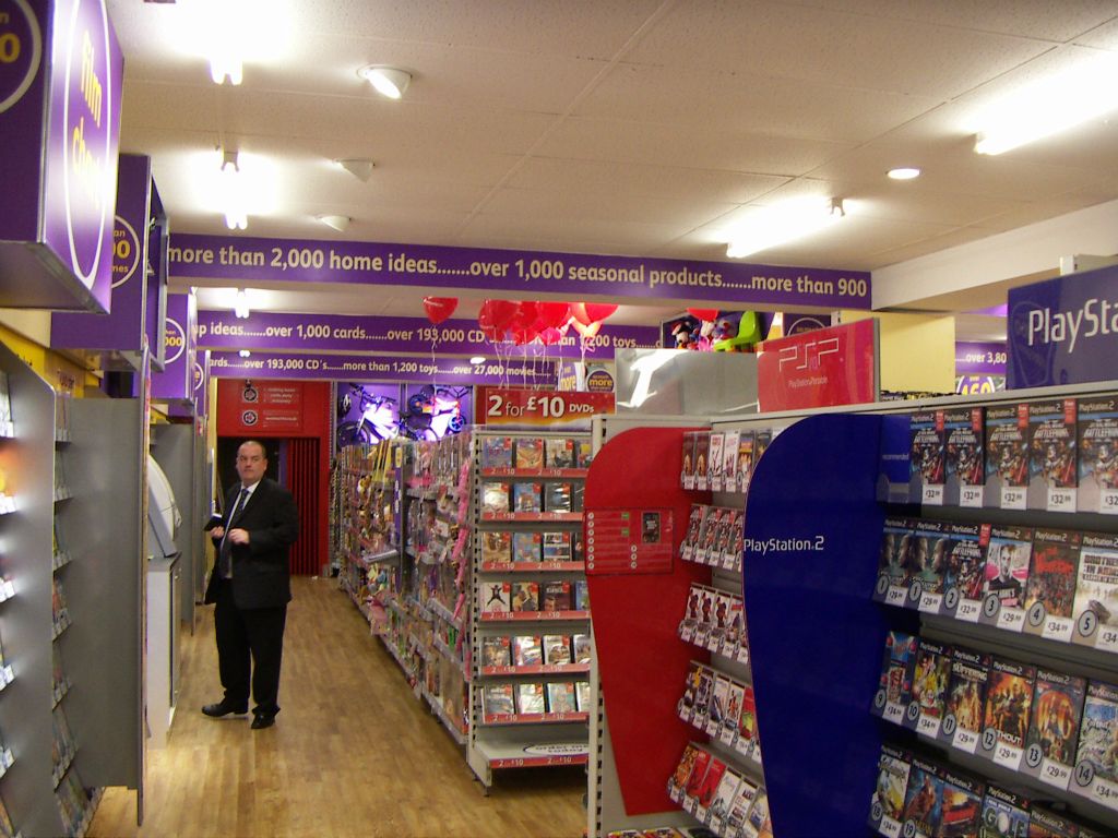 Sony PlayStation and PlayStation Portable games featured strongly in the range of software displayed at the Kingswood Woolworths in 2005