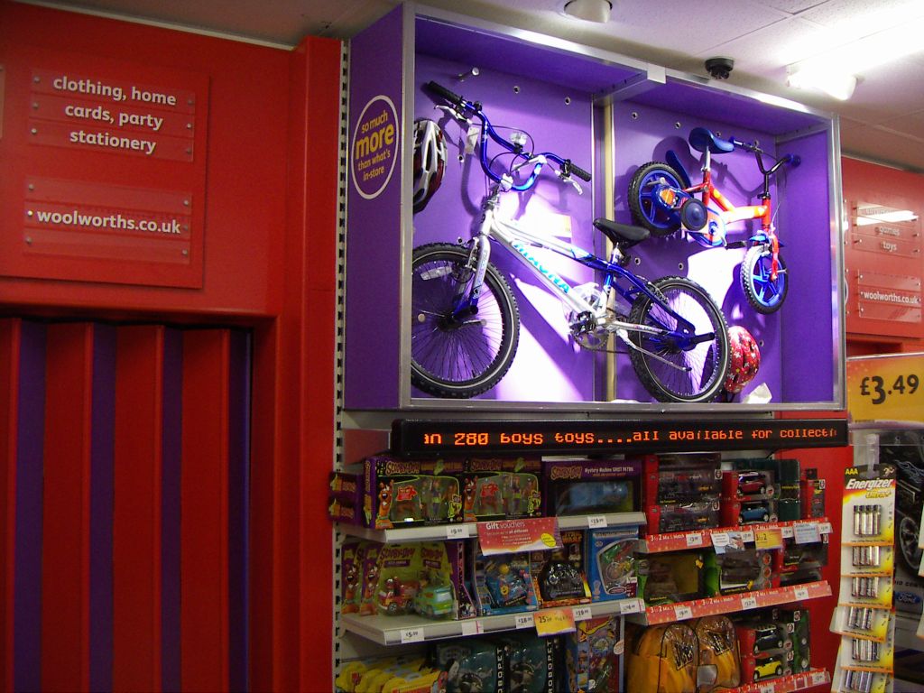 An extended range of bikes were available to order at the Kingswood Woolworths. Shoppers could collect their purchases in-store the next day or opt for home delivery.