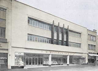 The large Woolworth superstore in Broadmead, Bristol, Avon, which was rebranded "21st Century Shopping" in 1982