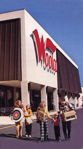 A new look 70s Woolco store in the USA