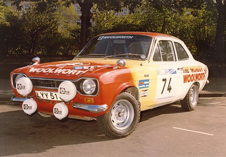 A Ford Escort from team Woolworth, with a Wonder of Woolworth livery competed in a number of rallies during the 1970s