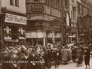 The F.W. Woolworth & Co. Ltd. pioneer store at Castle Street, Bristol in Somerset, which opened in 1912