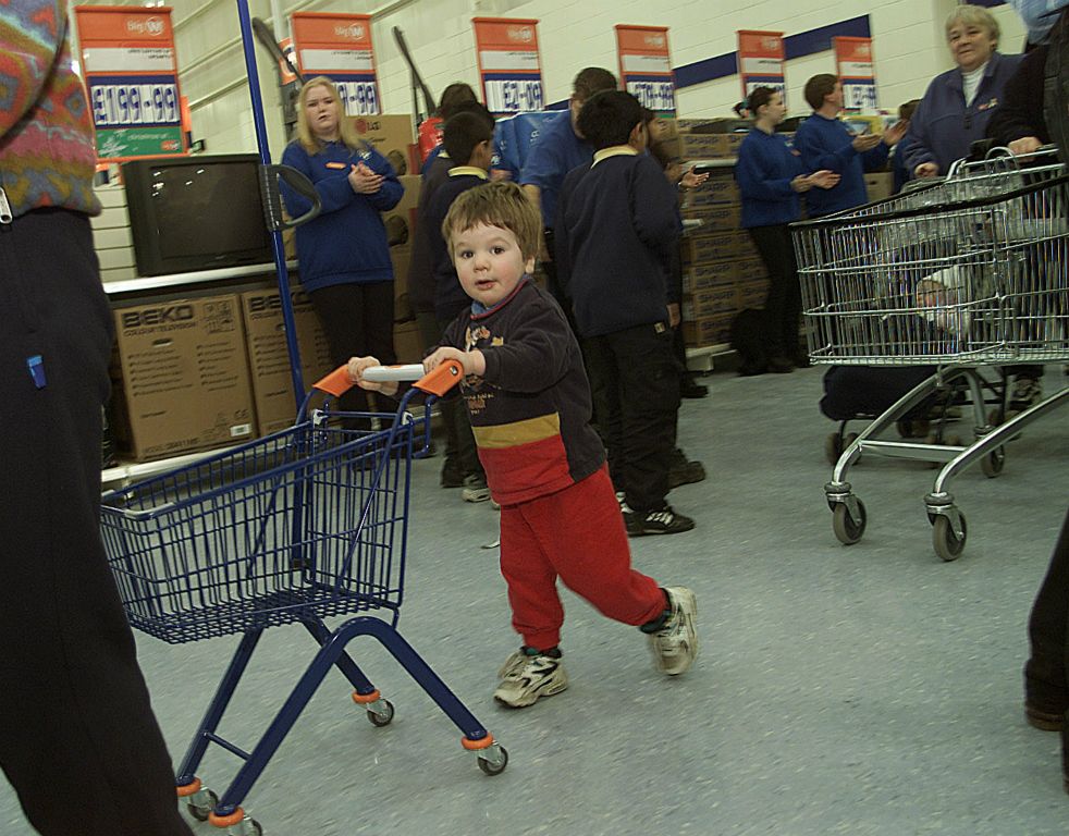 Giving kids their own trolleys proved a great way to capitalise on 'pester power'