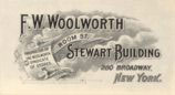 Frank Woolworth's business card from the 1900s. (Image with thanks to Mr Scott Oakford)