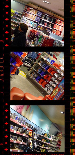 Examples from the interior of an early 10/10 format store