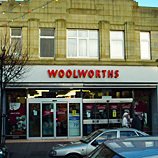 The Woolworths store in High Street Mold, Clwyd, North Wales