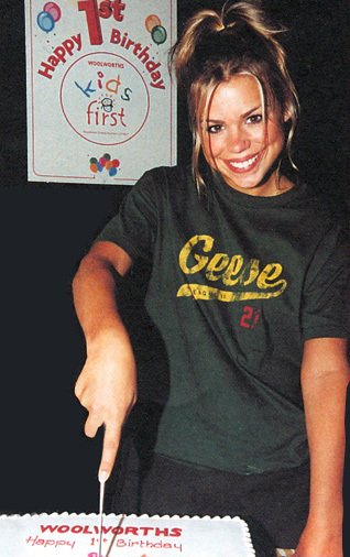 Billie Piper was on hand to cut the cake marking the first anniversary of the charity Kids First