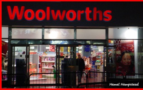 The first new-look Woolworths after demerger - Hemel Hempstead in Hertfordshire, which just happened to be the in the CEO's home town