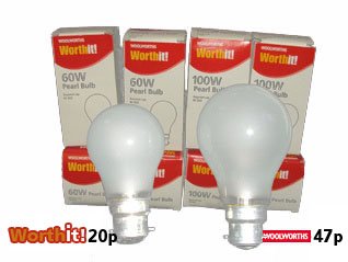 Light bulb moment - 'What's the difference? - No watts but 27p!'