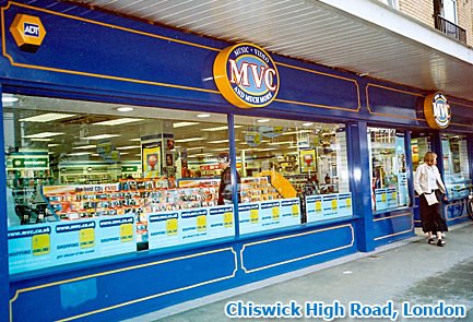 MVC's store in Chiswick High Road, London - one of eighty five across England in 2002