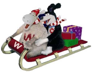 Riding in on a sleigh - Wooly and Worth