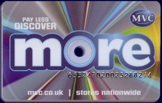 MVC's 'more' card proved a very effective way of driving up repeat business, allowing customers to build up money off a future purchase