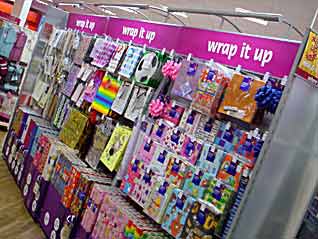 'Wrap it up' with new upmarket fixtures for Greetings Cards and Wrapping Paper