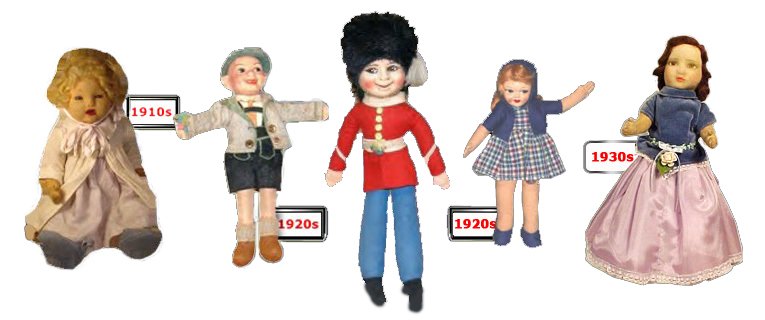 Popular pre-war designs from the Wrekin Toy Works in Wellington, Staffordshire, UK, which was acquired by the Chad Valley Company in the 1920s