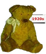 A 1920s Chad Valley teddy following the original design.  Initially manufactured in Harbourne, Birmingham, England soft toy production was moved to the Wrekin Toy Works, Wellington, Staffordshire in the early 1920s.