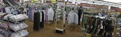 An entire large salesfloor of fashion in a Woolworth store in 1983 - apparel was intended to play a key part in the  cornerstone strategy