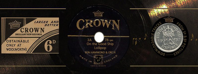 Crown Records 3A: On the Good Ship Lollipop