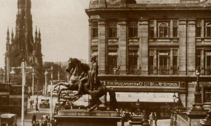 The flagship Woolworth store in Scotland in Princes Street, Edinburgh, which opened in 1926