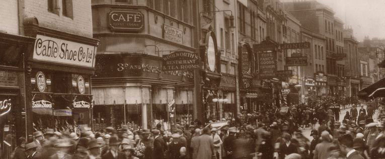 The F. W. Woolworth store in Castle Street, Bristol, which opened in 1911