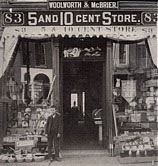 The Knox and McBrier Five and Ten Cent Store in Lockport, New York, pictured in 1890