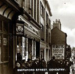 F.W. Woolworth in Smithford Street, Coventry in happier times before the war