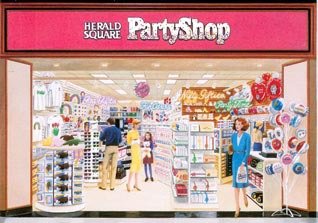 The longstanding Woolworth stationery brand 'Herald Square' was translated into a Cards and Party store for shopping malls, with twenty stores trading by 1990