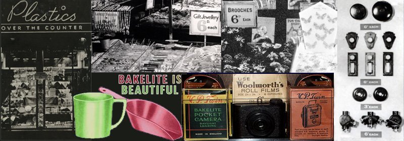 Bakelite was a revolutionary new material in the 1930s. Woolworth was the first British company to recognise its potential, spawning many ranges across the stores