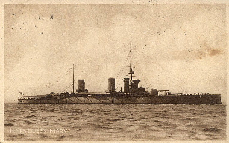 HMS Queen Mary - a Battle Cruiser of the Great War, lost at the Battle of Jutland in 1916