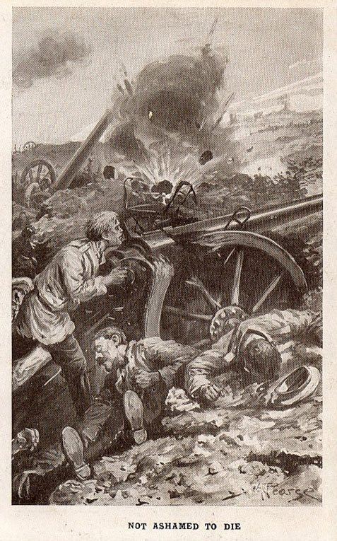 'Not ashamed to die' - a postcard that tells the story of a brave Russian soldier who literally stuck to his guns in the Great War