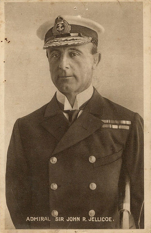 Sir John Jellicoe, Admiral of the Fleet in the Royal Naval at the outset of the Great War