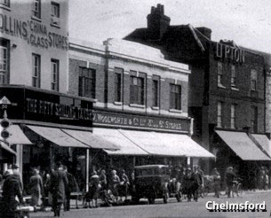 The Woolies store in High Street, Chelmsford, Essex was hit by an incendiary bomb in 1941, but survived to tell the tale