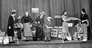 Staff from Woolworth's Metropolitan District Office put on a play about the ARP in 1937.  Two years later they were doing it for real.