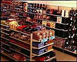 The Gifts and Sweets range in a typical small older Woolworths store during the 1980s Operation Focus initiative