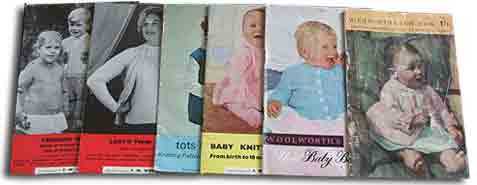 1950s Knitting Patterns from Woolworth's - priced at sixpence (2&frac12p) for a single pattern or a shilling (5p) for a book