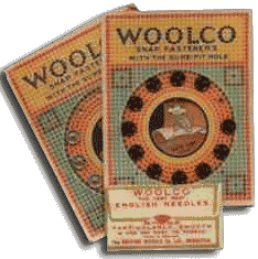 Production of Woolco branded notions was switched from European to American factories during the First World War