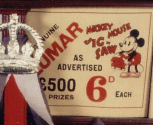 Lumar Mickey Mouse Jigsaws, an early item of character merchandise in Woolworths from 1931.  (© Disney, All Rights Reserved)
