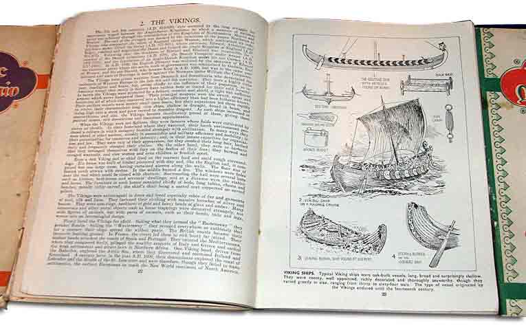 An example spread for The Story of Britain, Woolworths' best selling book from the Twentieth Century