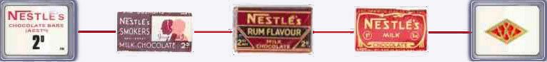 Nestlé chocolate bars were very popular in Woolworth's in the 1930s